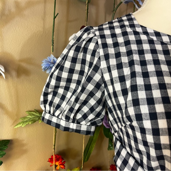 Sweet Salt Knotted Waist Gingham Dress - Picture 6 of 12